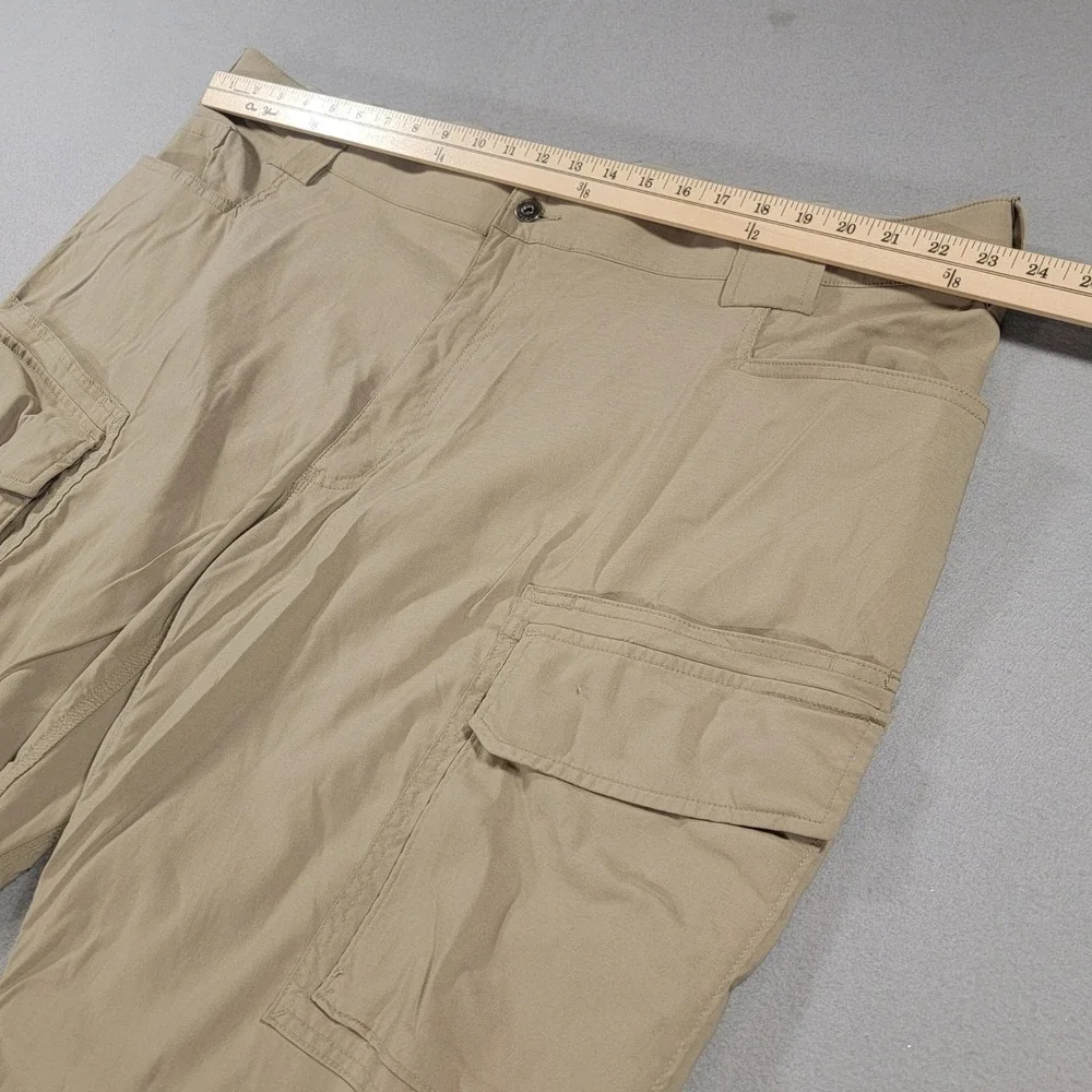 Duluth Trading Flex Dry On The Fly Cargo Pants Khaki Relaxed Fit Men's 46x30
